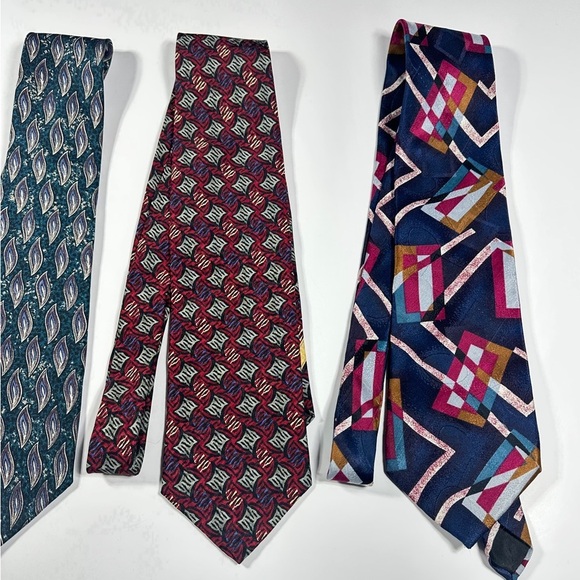Collection Of Five Mens Silk Dress Neckties​​ - Picture 3 of 6